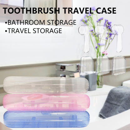 Portable Electric Toothbrush Travel Case with Protective Covers for Oral B Pro Series (Transparent)